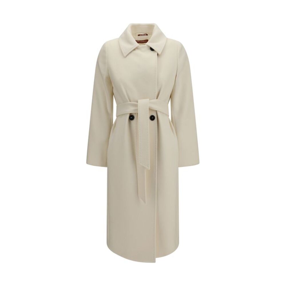 Max Mara Studio Women Double Breasted Wool Coat